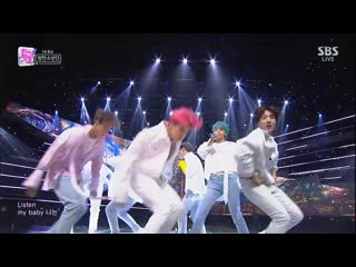 190428 bts boy with luv @ inkigayo