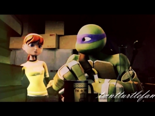 Tmnt 2012 donnie and april (one day at a time)