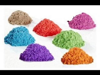 Играем с кинетическим песком playing with kinetic sand