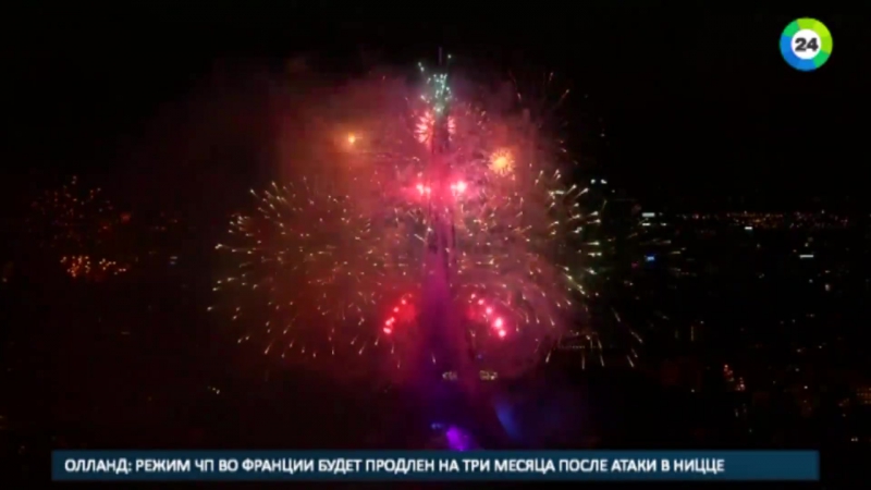 День взятия бастилии в париже ознаменовался пожаром у эйфелевой башни