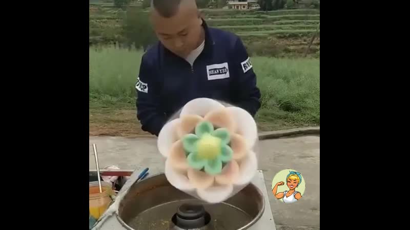 Красивая сладкая вата