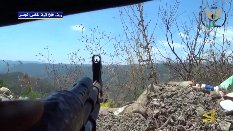 Видео боевиков группирои джейш аль нукбах, которые базируются в высогорье на северо востоке провинции латакия