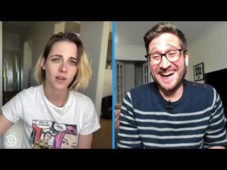 Kristen stewart cold reads famous movie lines stir crazy with josh horowitz