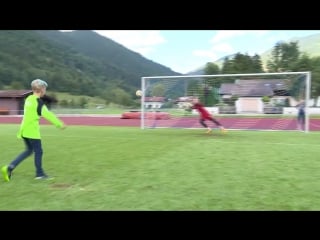 How simon mignolet made 10 year old leon's dream come true in a supporter's penalty challenge