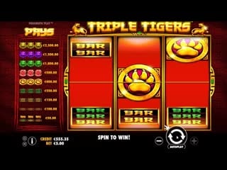 Игровой аппарат triple tigers (pragmatic play)