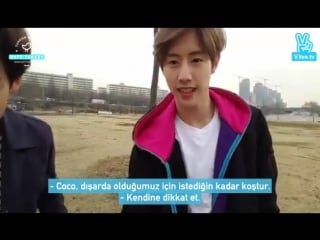 [türkçe altyazılı] v app mark, youngjae, bambam, coco yürüyüşte