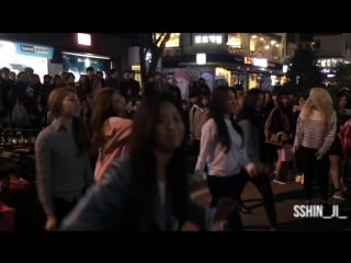 160313 brave girls do you know (아나요) (eunji) @ white day mobile pop guerilla event hongdae