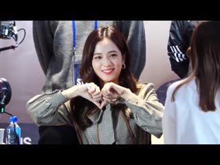 191012 블랙핑크 오렌즈 팬사인회 blackpink olens fansign 연속 하트 날리는 지수 jisu send heart to fans 직캠 fancam 4k