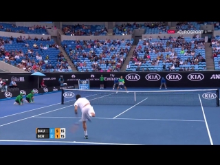 Tomas berdych vs roberto bautista agut ao 2016 highlights 1