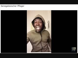 Shvid senegalischer pfleger in rage gutmenschin als souffleuse