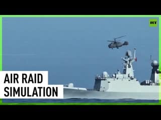 Russian and chinese navies repel air raids in vostok 2022 drills