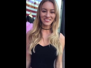 Bryana holly with fans