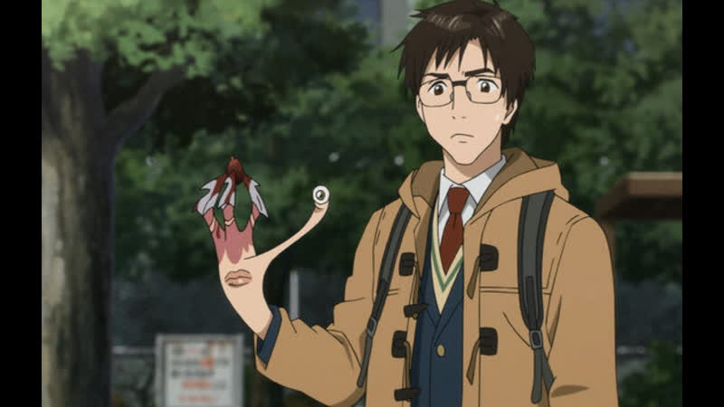 Смотрим аниме "паразит учение о жизни" 1 season, 1 12 series (60fps)