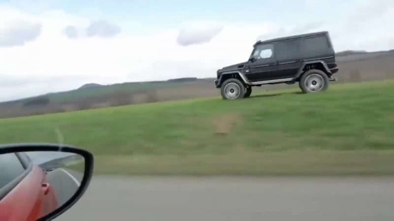 Дерзкий обгон по обочине на гелике