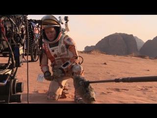 The martian behind the scenes movie broll matt damon, ridley scott, kate mara