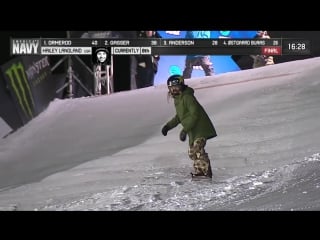 Hailey langland wins womens snowboard big air gold