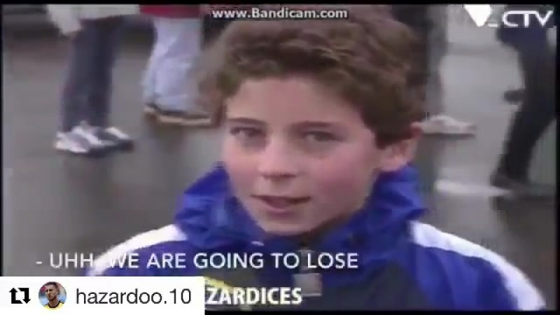 Юный эден азар дает интервью / com/chelsea