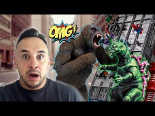 Папа роб и годзилла против конга! нападение на лего дэйли бьюгл! спайди в опасности!