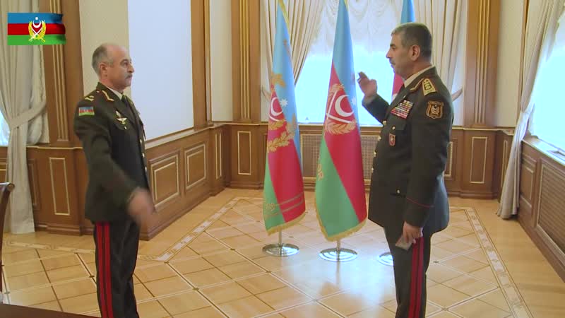 Ali hərbi rütbələrin təqdimetmə mərasimi keçirilib