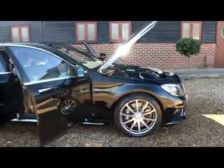 Mercedes s63l amg 5 5 v8 automatic in obsidian black with exclusive brown leathe