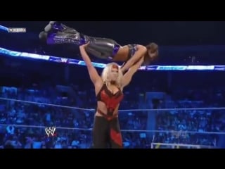 720phd wwe smackdown 04 08 11 kelly kelly beth phoenix vs laycool laycool brokeup