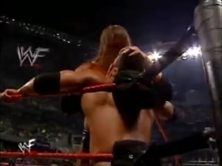 (wwe mania) backlash 2000 triple h vs the rock (wwe title special guest ref match)