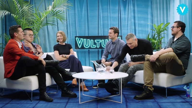 Anna torv ♡ with holt mccallany cameron britton and jonathan groff at vulture festival in new york city (20 may 2018)