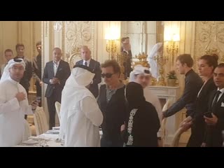 Johnny depp galeries lafayette doha, march 28