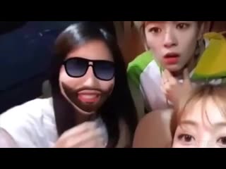 When the filter doesn’t work on some twice’s members, so they gotta start improvising their own one