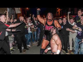 Rhyno vs drew galloway (drew mcintyre) icw waynestock long before wesley snipes (25 07 2015)