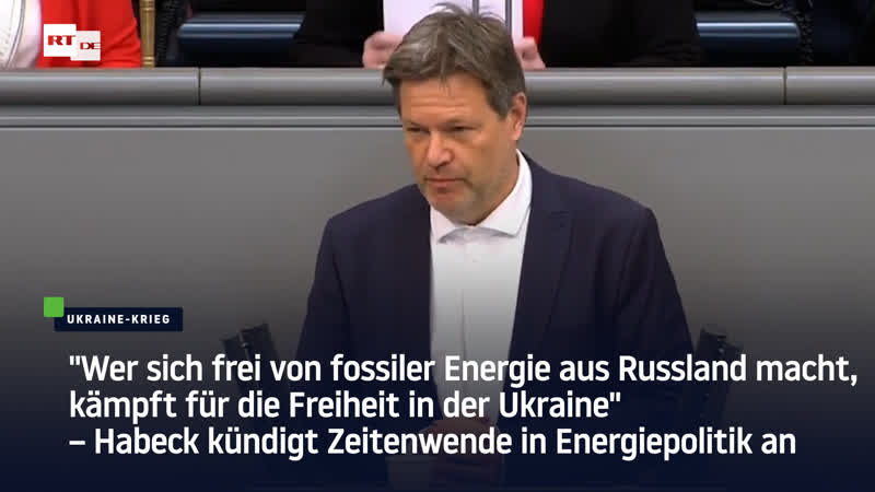 Habeck kündigt zeitenwende in energiepolitik an