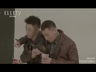 160302 huang jingyu with bestfriend for elle