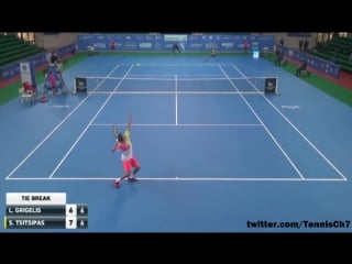 Stefanos tsitsipas vs laurynas grigelis highlights andria 2016