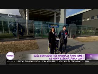 Szél bernadett és hadházy ákos ma is a közmédia vendégszeretét élvezte