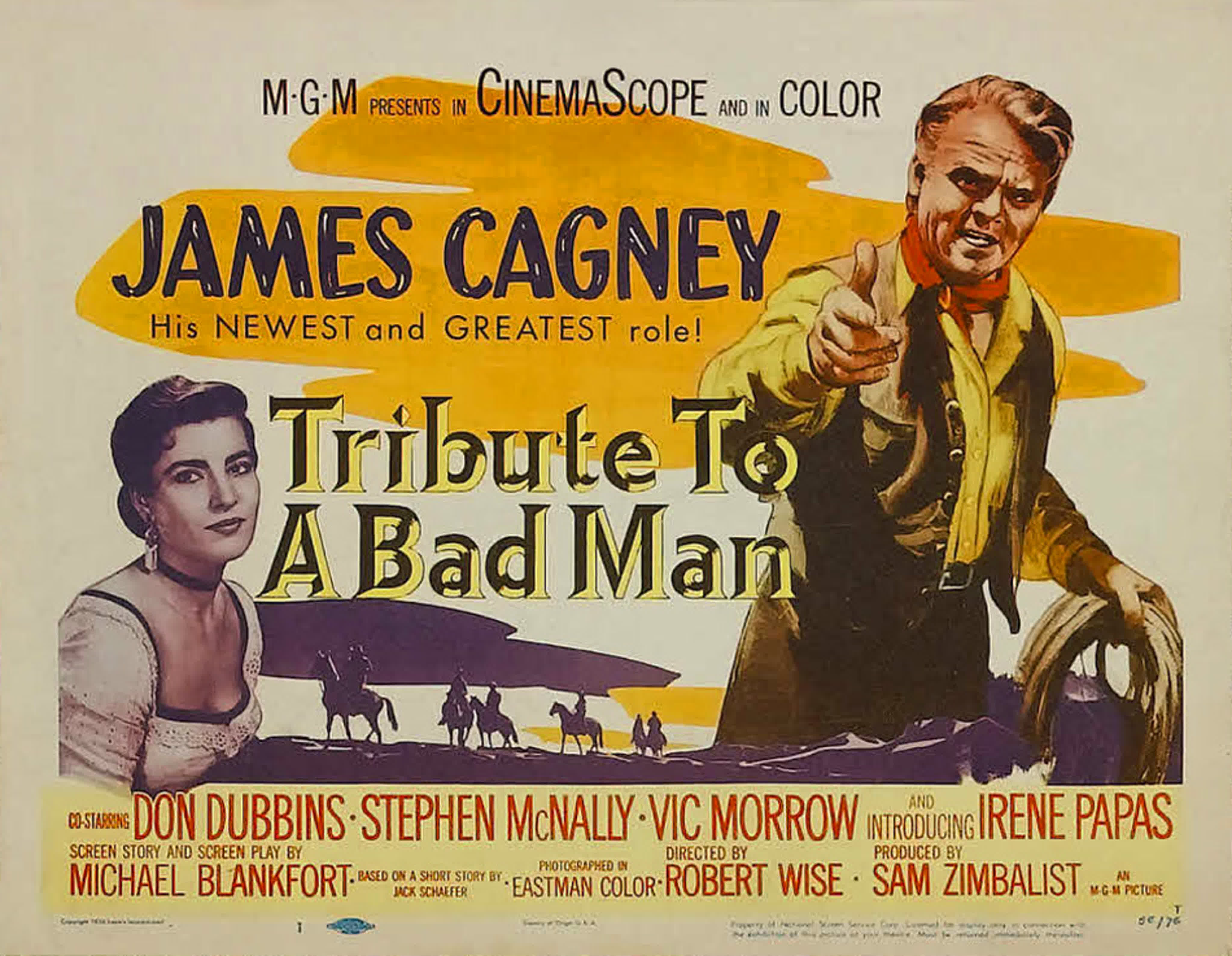 Tribute to a bad man (1956) 720p james cagney, don dubbins, stephen  mcnally, irene papas watch online