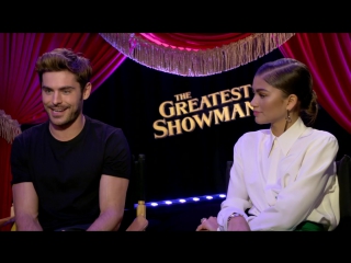 How did zac efron and zendaya train for their high flying aerial number in greatest showman playbill