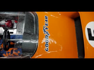 Landolog 014 donuts in 1970 mclaren at goodwood