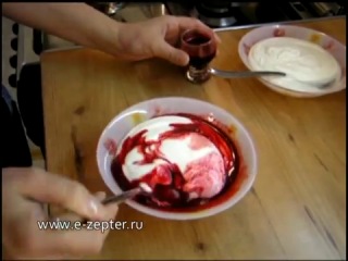 Творожный десерт 'трио' homemade quark dessert 'trio'