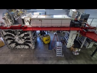 Windmoeller hoelscher 10 colour flexographic printing press at associated labels and packaging