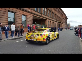 Car throttle emojitr armytrix gtr spitting fire at gumball 3000 2016 belfast