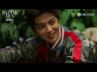 [video] 160715 luhan @ bazaar men x tudor photoshoot bts