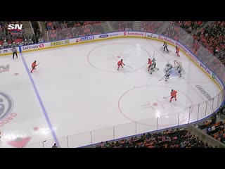 Leon draisaitl nets goal for 100th point of the season