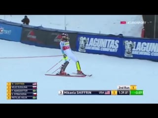 Mikaela shiffrin aspen 1st slalom winner