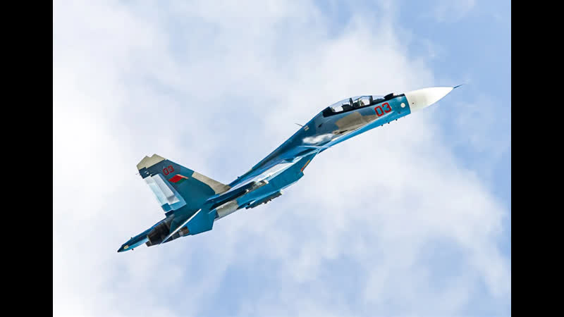 Мощный взлет "сухого"истребителя российского производства су 30см ввс республики беларусь