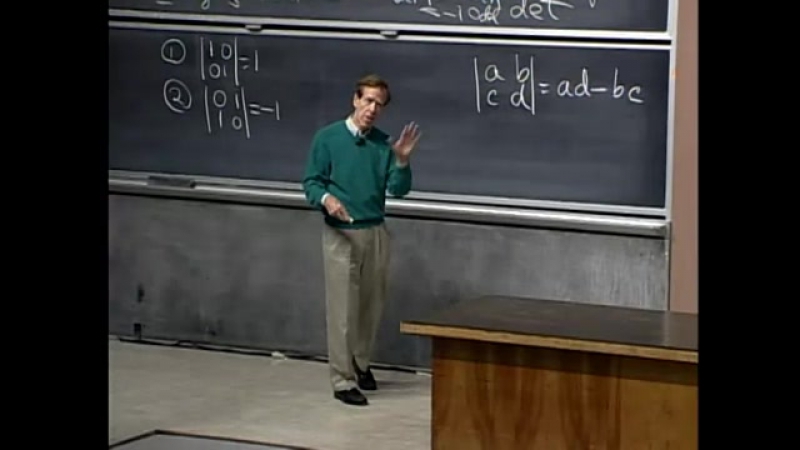 Lec 18 mit linear algebra, spring 2005
