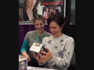 Spooky empire annabeth gish receives her funkos