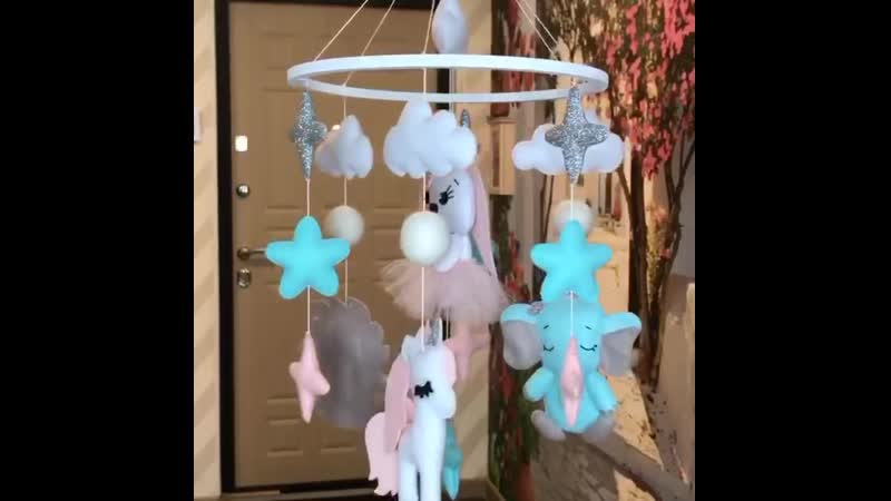 Мобиль "зайка в юбочке"