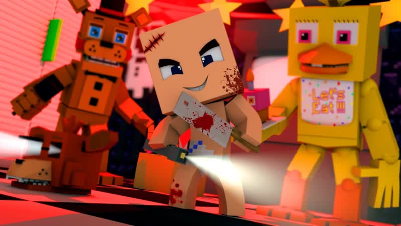 Аниматроники ад фнаф fnaf #05 пять ночей с фредди в майнкрафт! как сделать портал в мир фнаф!