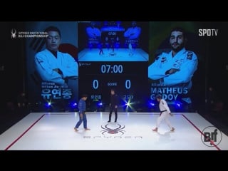 Spyder invitational 3rd match +76kg yeonjong yoo vs matheus godoy