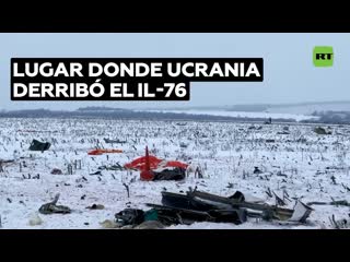 Imágenes desde el lugar donde cayó el avión derribado por kiev
